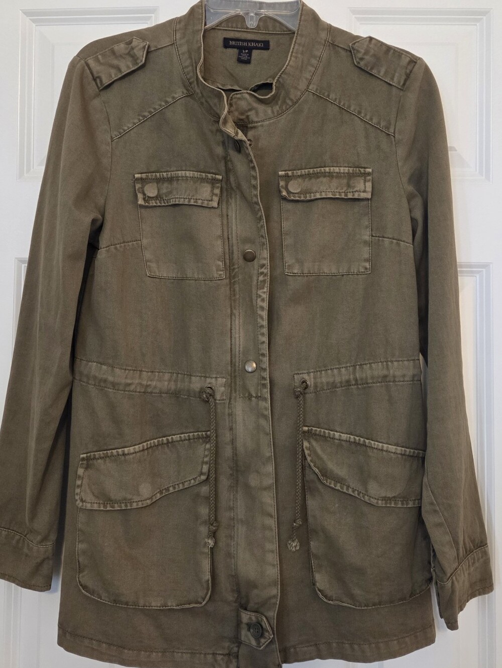 British Khaki Olive Green Barn Jacket - Women's